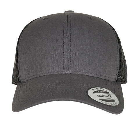 Yupoong Retro Trucker 2-Tone, Charcoal/Black, One Size bedrucken, Art.-Nr. 307731700