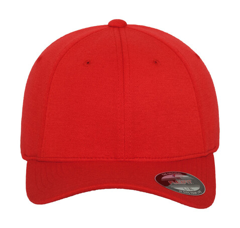 Flexfit Double Jersey Cap, Red, S/M bedrucken, Art.-Nr. 308684001