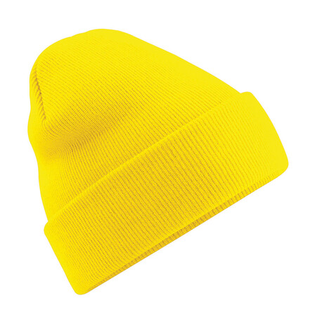 Beechfield Original Cuffed Beanie, Yellow, One Size bedrucken, Art.-Nr. 308696000