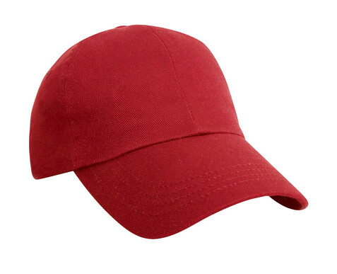 Result Caps Heavy Cotton Drill Cap, Red, One Size bedrucken, Art.-Nr. 310344000
