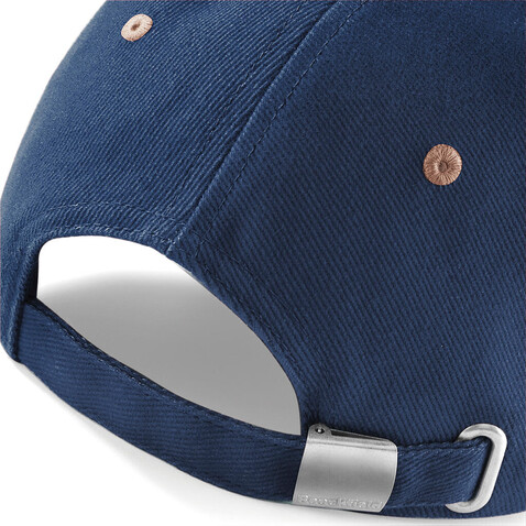Beechfield Low Profile Heavy Brushed Cotton Cap, French Navy/Taupe, One Size bedrucken, Art.-Nr. 310692650