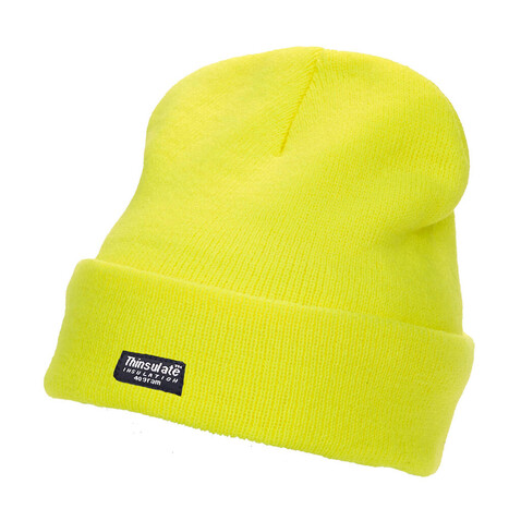 Yoko Fluo Thinsulate® Hat, Fluo Yellow, One Size bedrucken, Art.-Nr. 310776050