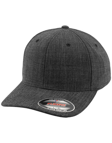 Flexfit Fine Melange Cap, Charcoal, S/M bedrucken, Art.-Nr. 311681301