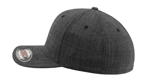Flexfit Fine Melange Cap, Charcoal, S/M bedrucken, Art.-Nr. 311681301
