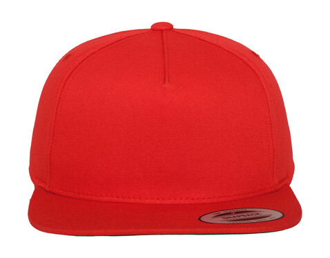Yupoong Classic 5 Panel Snapback, Red, One Size bedrucken, Art.-Nr. 312734000