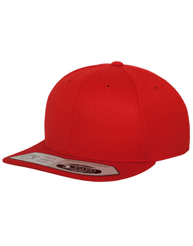 Yupoong Fitted Snapback, Red, One Size bedrucken, Art.-Nr. 313734000