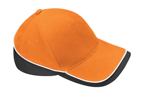 Beechfield Teamwear Competition Cap, Orange/Black/White, One Size bedrucken, Art.-Nr. 317694980