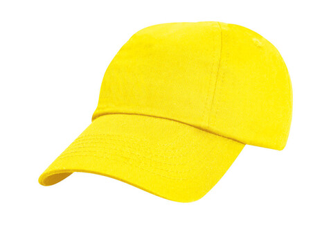 Result Caps Junior Low Profil Cotton Cap, Yellow, One Size bedrucken, Art.-Nr. 318346000