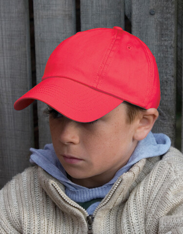 Result Caps Junior Low Profil Cotton Cap, Yellow, One Size bedrucken, Art.-Nr. 318346000