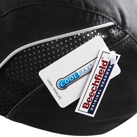 Beechfield Coolmax® Flow Mesh Cap, White, One Size bedrucken, Art.-Nr. 318690000