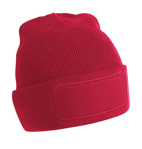 Beechfield Original Patch Beanie, Classic Red, One Size bedrucken, Art.-Nr. 319694010