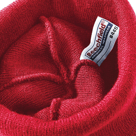 Beechfield Original Patch Beanie, White, One Size bedrucken, Art.-Nr. 319690000