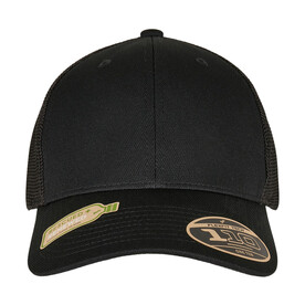 Flexfit 110 Recycled Alpha Shape Trucker, Black, One Size bedrucken, Art.-Nr. 322681010