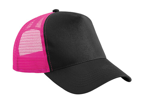 Beechfield Snapback Trucker, Black/Fuchsia, One Size bedrucken, Art.-Nr. 328691700 Beechfield Snapback Trucker, Black/Fuchsia, One Size bedrucken, Art.-Nr. 328691700