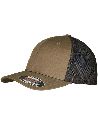 Flexfit Flexfit Trucker Recycled Mesh, Black/White, S/M bedrucken, Art.-Nr. 329681501