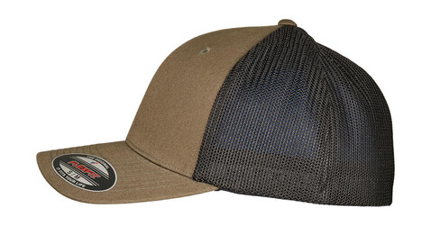 Flexfit Flexfit Trucker Recycled Mesh, Black/White, S/M bedrucken, Art.-Nr. 329681501