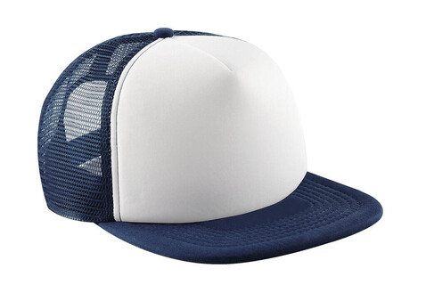 Beechfield Vintage Snapback Trucker, French Navy/White, One Size bedrucken, Art.-Nr. 329692500