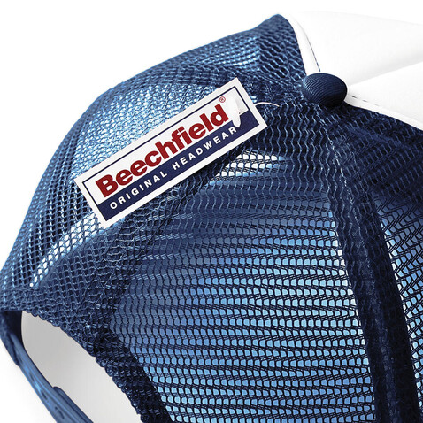 Beechfield Vintage Snapback Trucker, French Navy/White, One Size bedrucken, Art.-Nr. 329692500