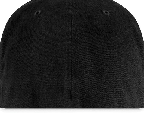Beechfield Pro-Stretch Flat Peak Cap, Black, One Size bedrucken, Art.-Nr. 332691010