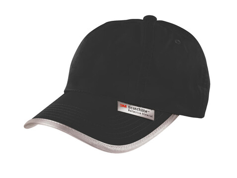 Result Caps Reflective Cap, Black, One Size bedrucken, Art.-Nr. 335341010