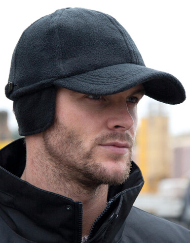 Result Caps Winter Fleece Cap, Black, One Size bedrucken, Art.-Nr. 336341010