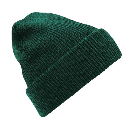 Beechfield Heritage Beanie, Bottle Green, One Size bedrucken, Art.-Nr. 336695400