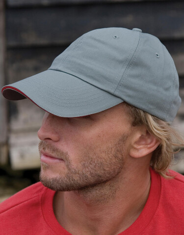 Result Caps Herringbone Cap, Pink/White, One Size bedrucken, Art.-Nr. 338344630