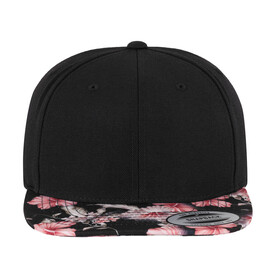 Flexfit Floral Snapback, Red, One Size bedrucken, Art.-Nr. 342684000