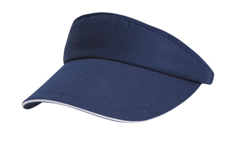 Result Caps Sport Visor, Navy/White, One Size bedrucken, Art.-Nr. 348342520