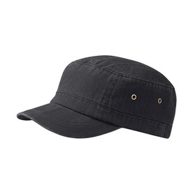Beechfield Urban Army Cap, Vintage Black, One Size bedrucken, Art.-Nr. 350691120