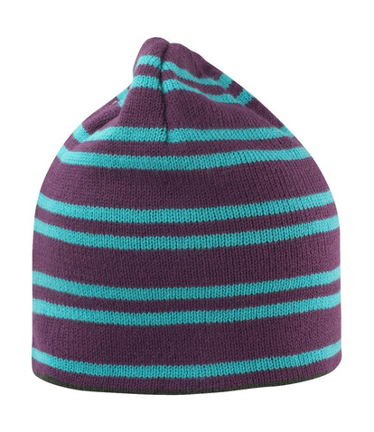 Result Team Reversible Beanie, Plum/Turquoise/Grey, One Size bedrucken, Art.-Nr. 354333860