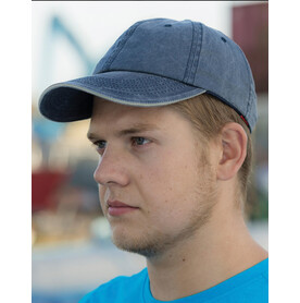 Result Caps Fine Cotton Twill Cap, Navy/Putty, One Size bedrucken, Art.-Nr. 354342630