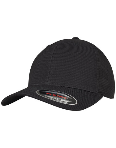 Flexfit Flexfit Hydro-Grid Stretch Cap, Black, S/M bedrucken, Art.-Nr. 354681011