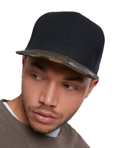 Flexfit Classic Snapback 2-Tone Camo, Green Camo/Black, One Size bedrucken, Art.-Nr. 356685560 Flexfit Classic Snapback 2-Tone Camo, Green Camo/Black, One Size bedrucken, Art.-Nr. 356685560
