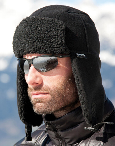 Result Thinsulate Sherpa Hat, Black, S bedrucken, Art.-Nr. 358331013