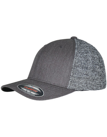 Flexfit Flexfit Trucker Melange Mesh, Black/Grey Melange, S/M bedrucken, Art.-Nr. 360681741