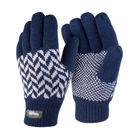 Result Pattern Thinsulate Glove, Navy/Grey, S/M bedrucken, Art.-Nr. 365332711 Result Pattern Thinsulate Glove, Navy/Grey, S/M bedrucken, Art.-Nr. 365332711