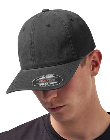 Flexfit Flexfit Garment Washed Cotton Dad Hat, Black, S/M bedrucken, Art.-Nr. 365681011