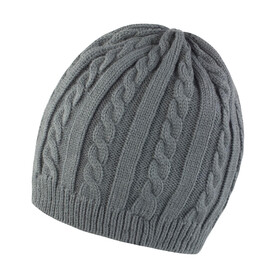 Result Mariner Knitted Hat, Grey/Black, One Size bedrucken, Art.-Nr. 370331480