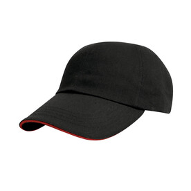 Result Caps Heavy Cotton Drill Cap, Black/Red, One Size bedrucken, Art.-Nr. 370341540 Result Caps Heavy Cotton Drill Cap, Black/Red, One Size bedrucken, Art.-Nr. 370341540