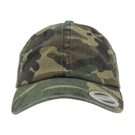 Flexfit Low Profile Camo Washed Cap, Wood Camo, One Size bedrucken, Art.-Nr. 371687080