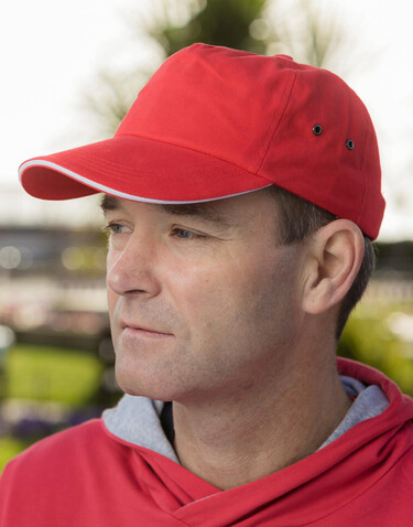 Result Caps Plush Sandwich Cap, Navy/White, One Size bedrucken, Art.-Nr. 372342520