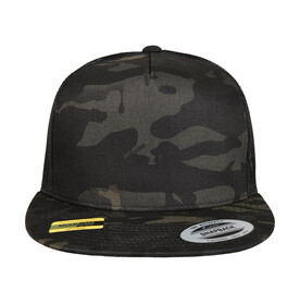 Flexfit Multicam Trucker Cap, Black, One Size bedrucken, Art.-Nr. 373681010