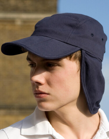 Result Caps Fold Up Legionnaire Cap, White, One Size bedrucken, Art.-Nr. 376340000