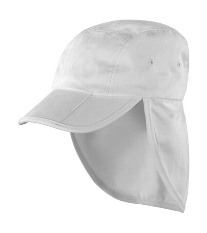 Result Caps Fold Up Legionnaire Cap, White, One Size bedrucken, Art.-Nr. 376340000