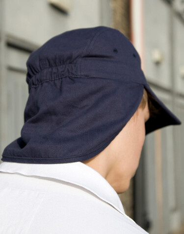 Result Caps Fold Up Legionnaire Cap, White, One Size bedrucken, Art.-Nr. 376340000