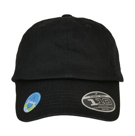 Flexfit Eco Washing 110 Unstructered Alpha Cap, Black, One Size bedrucken, Art.-Nr. 378681010