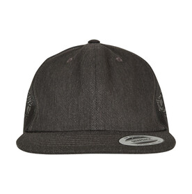 Flexfit Denim Trucker, Black Raw, One Size bedrucken, Art.-Nr. 382681030
