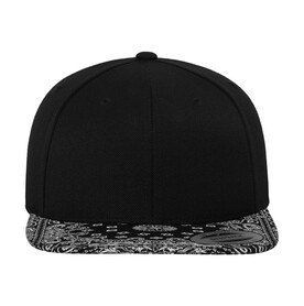 Flexfit Bandana Snapback, Black/Paisley, One Size bedrucken, Art.-Nr. 383681770