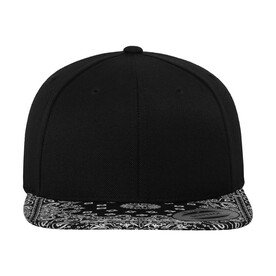 Flexfit Bandana Snapback, Black/Paisley, One Size bedrucken, Art.-Nr. 383681770